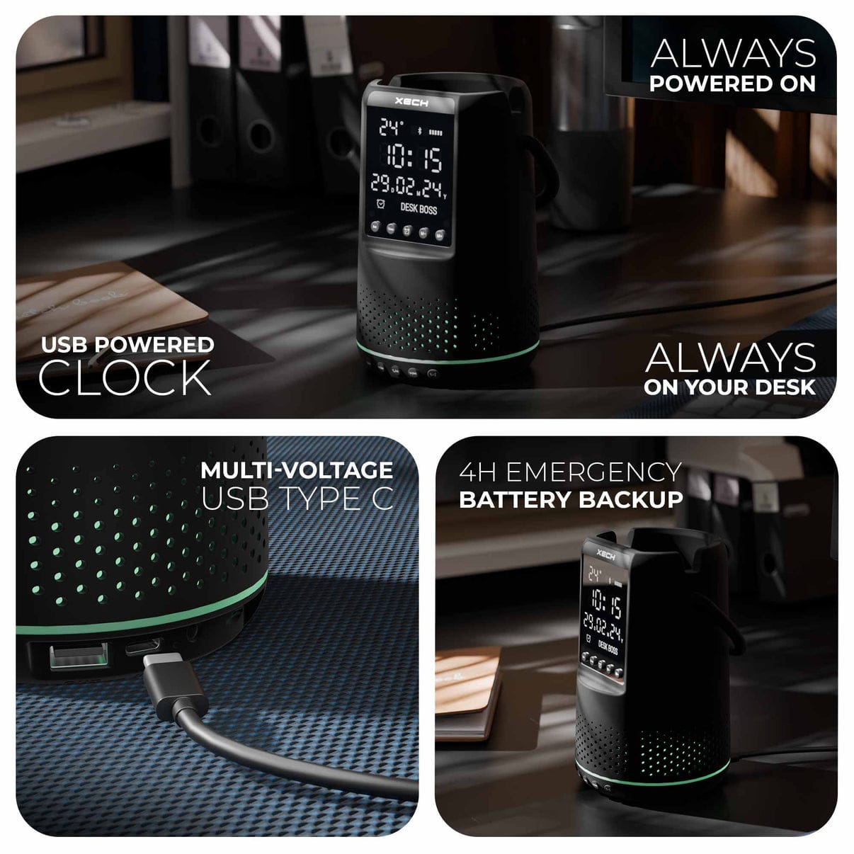 XECH Desk Boss - Dark Edition